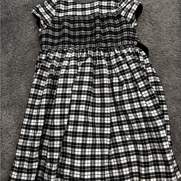 Oshkosh Classic Black and White Plaid Kids Dress size 8 - Picture 1 of 2